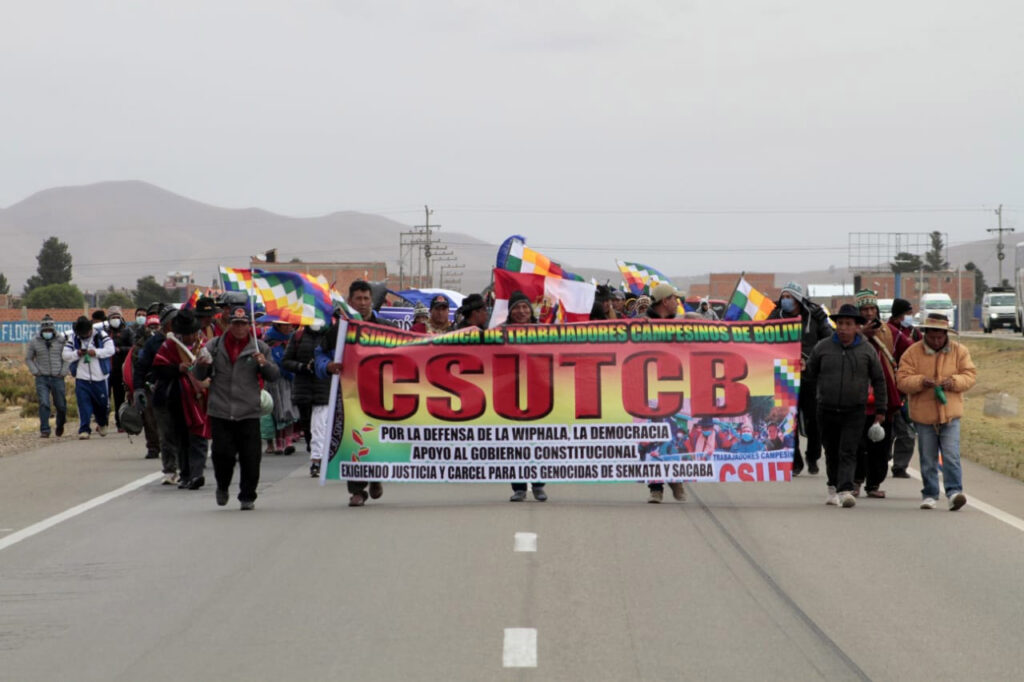 Bolivia, marcha, reanudación