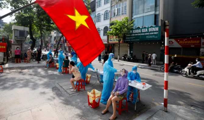 Casos de Covid-19 no Vietnã permanecem acima de 16 mil