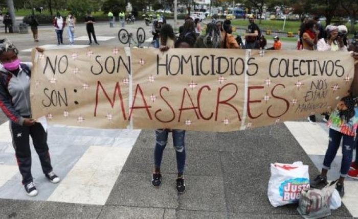 Colombia, masacre, jóvenes