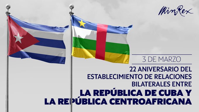 Cuba, República Centroafricana, relaciones, aniversario
