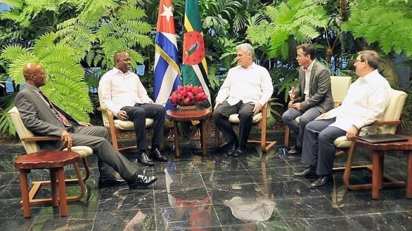 Cuba, Díaz-CAnel, Dominica, primer, ministro, Skerrit, encuentro