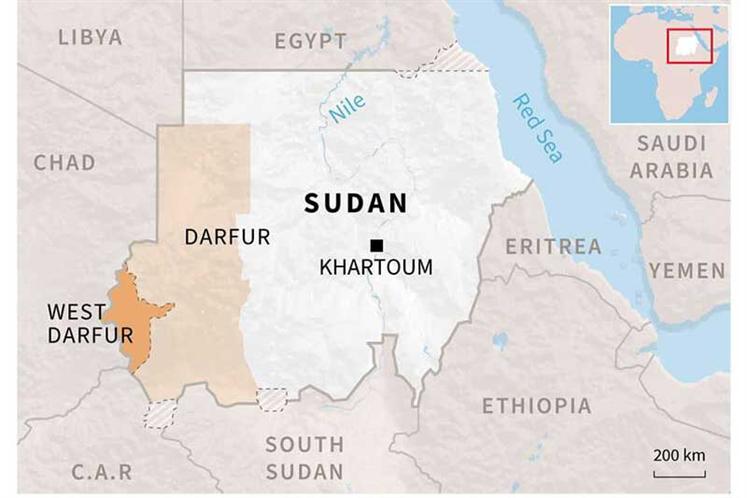 Sudán, Darfur occidental, choques