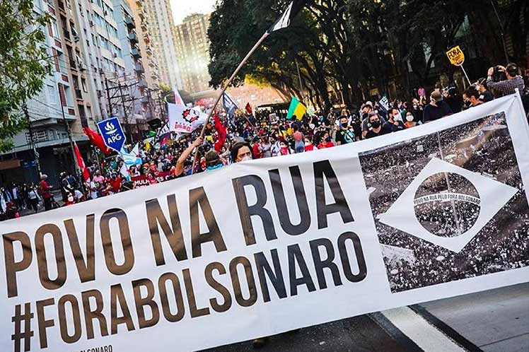 Brasil, campaña, fuera, bolsonaro, protestas