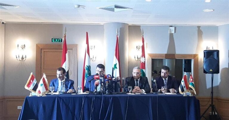 Ministros do Líbano, Iraque, Jordânia e Síria