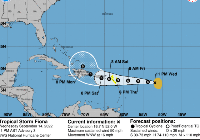 Dominicana tormenta Fiona