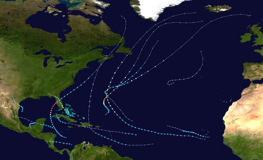 Huracanes al sur del Atlántico Norte
