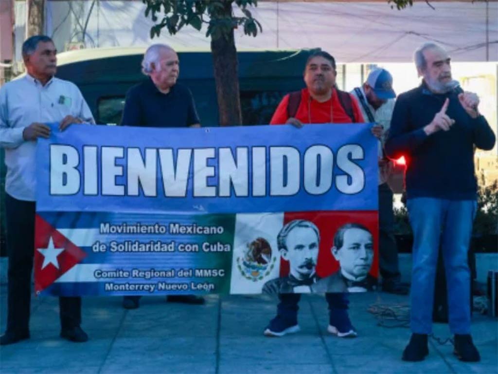 Vozes se levantam em Monterrey em solidariedade a Cuba e Venezuela